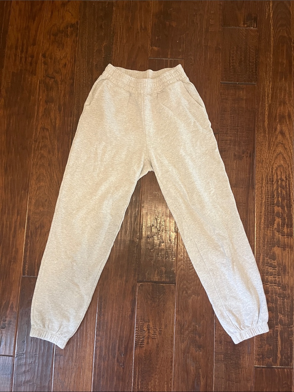 American Eagle Heather Grey Jogger Sweatpants